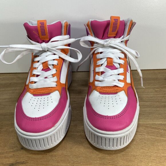 Puma Karmen Rebelle Mid Sneaker Platform Trendy Indie Hipster Girl Big Kid 4.5 - Picture 5 of 8